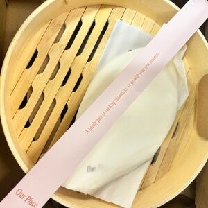 Our Place Dumpling, Single Spruce steamer , w sheets ,New